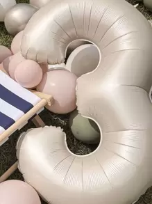 1 pezzo Palloncino a forma di numero, palloncino da 40 pollici di colore crema per feste di compleanno, rientro a scuola, San Valentino