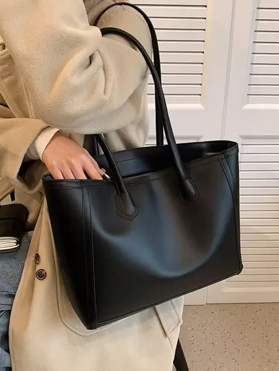 Bolso de hombro de tela con detalle de puntada, ligero y de estilo casual de negocios para mujeres, principiantes y trabajadores de cuello blanco, perfecto para la oficina, la universidad, el trabajo, los negocios, los desplazamientos, el exterior, los viajes, las salidas, la escuela. Bolso grande, portátil y de gran capacidad, ideal para adolescentes, estudiantes universitarias, trabajadoras de oficina y de negocios. Perfecto para la oficina, los negocios y el trabajo, bolso de trabajo para mujeres, ideal para la elegancia cotidiana y las ocasiones especiales.