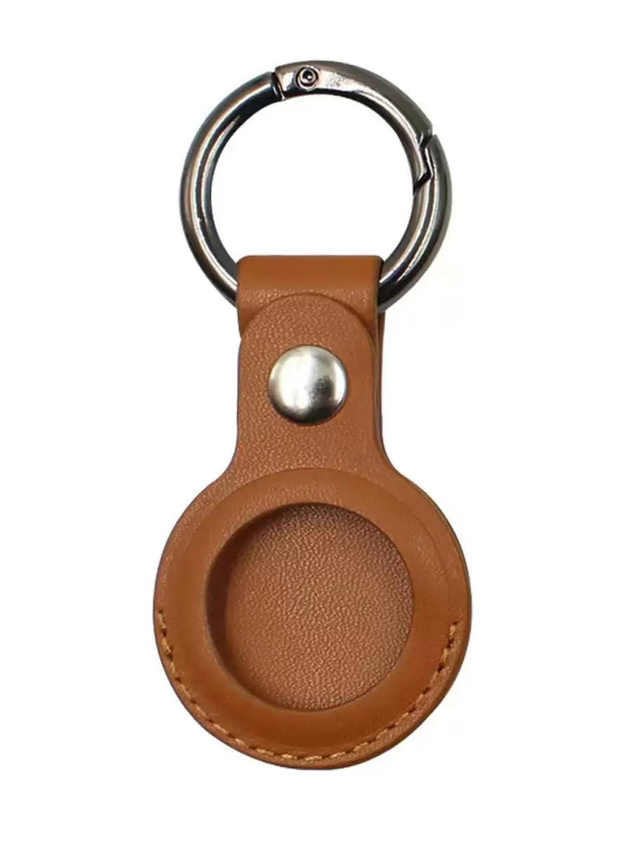 1 x Bao da PU tương thích Apple AirTag - màu nâu - Xem 1