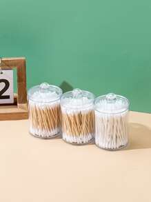 2个/4个/套 四叶草造型收纳盒，化妆品收纳盒，可收纳口红、清洁棉签、化妆海绵等，适用于浴室、卧室，装饰实用，可收纳化妆品，旅行必备，美妆好物，化妆包，化妆刷收纳盒，女士礼物，圣诞礼物，女士送礼佳品 - 無色 - 查看 3