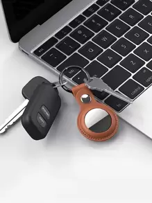 1 x Bao da PU tương thích Apple AirTag - màu nâu - Xem 3