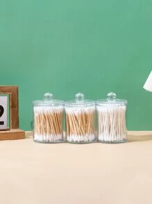 2个/4个/套 四叶草造型收纳盒，化妆品收纳盒，可收纳口红、清洁棉签、化妆海绵等，适用于浴室、卧室，装饰实用，可收纳化妆品，旅行必备，美妆好物，化妆包，化妆刷收纳盒，女士礼物，圣诞礼物，女士送礼佳品 - 無色 - 查看 6