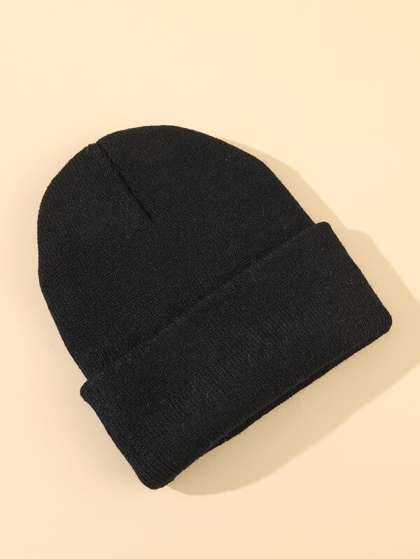Expression Embroidered Cuff Beanie SHEIN USA