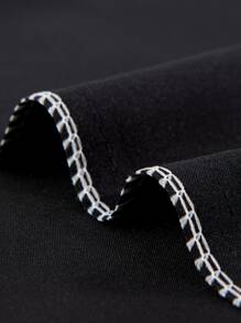 Áo gối satin màu đồng nhất không có chất độn - màu đen - Xem 4