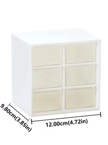 1入組透明首飾收納盒 - 白色 - 查看 2