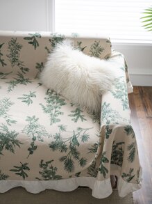 1pc Plant Pattern Sofa Towel - Multicolor - View 3