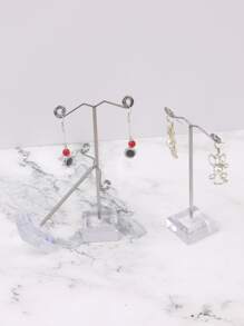 1 Set/5 set de soporte para pendientes de tres piezas al revés