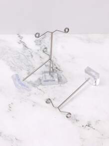 1 Set/5 set de soporte para pendientes de tres piezas al revés