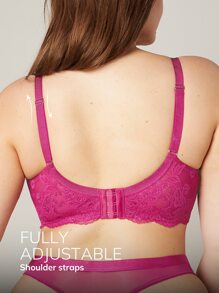 LUVLETTE Plus Lingerie 钢圈半罩杯蕾丝文胸
