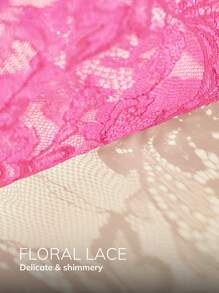 LUVLETTE Plus Lingerie 钢圈半罩杯蕾丝文胸