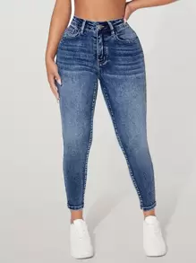 SHEIN PETITE Women Jeans  Thickened Denim