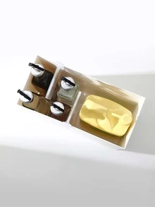 4 piezas Divisor de cajón de plástico - transparente - Ver 5