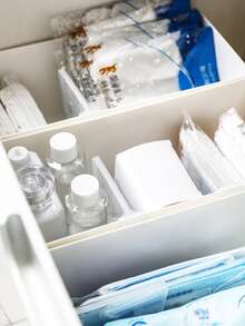 4 piezas Divisor de cajón de plástico - transparente - Ver 8