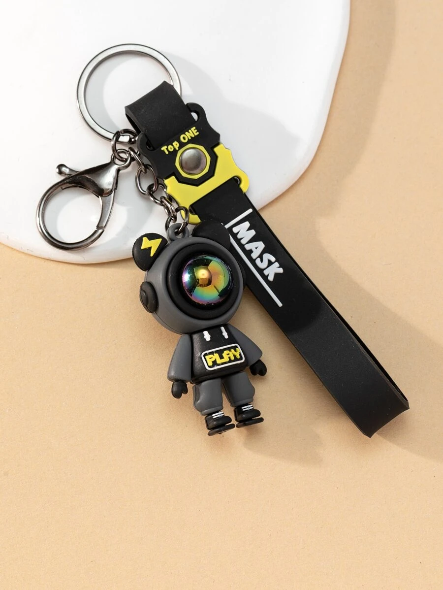 Llavero con diseño de oso - Multicolor - Ver 1