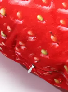 Strawberry Design Decorative Pillow - Multicolor - View 3