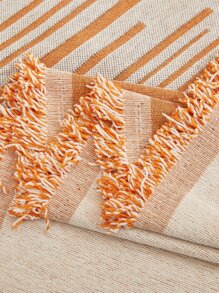 1入組流蘇裝飾沙發巾 - 彩色 - 查看 2