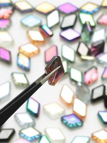 20pcs/pack Random Color Glass Bead DIY Jewelry Accessory - Multicolor - View 4