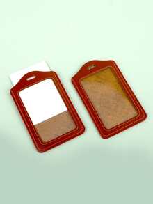 1入組素色卡套附帶繩子 - 棕色 - 查看 3