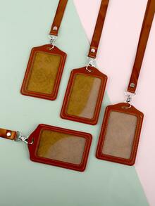 1入組素色卡套附帶繩子 - 棕色 - 查看 5