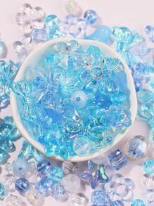 1 Bag/40g Random Mixed Multi-Style Loose Beads For Bracelet, Necklace, Phone Chain - Assorted Acrylic Beads Including Flowers, Butterflies, Hearts For DIY Jewelry Making
