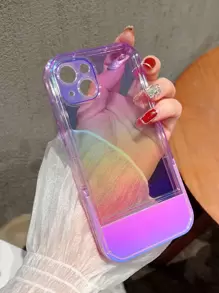 漸層透明手機殼帶隱形支架 - 彩色 - 查看 2