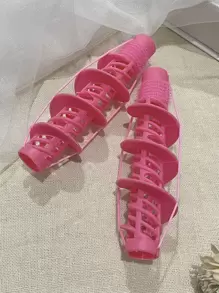 DAZY 2pcs Self-adhesive Hair Curling Roller - Watermelon Pink - View 9