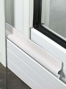 1 Piece Door/Window Weatherstrip Seal, Self-Adhesive Soundproof Draft Stopper - Grey - View 6