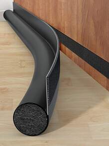 1pc Door Bottom Sealing Strip, Soundproof, Windproof Dustproof And Keep Warm Sealer Door Blocker - Black - View 1