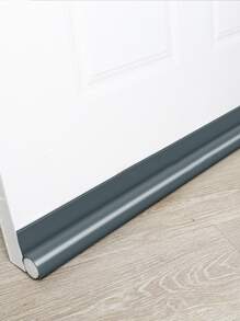 1pc Door Bottom Sealing Strip, Soundproof, Windproof Dustproof And Keep Warm Sealer Door Blocker - Black - View 5