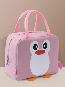 BRIVILAS 1pc Cartoon Graphic Lunch Bag - Pink - View 1