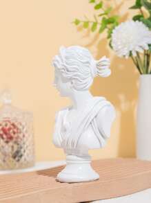 1pc Sculpture Design Decoration Craft - White - View 3