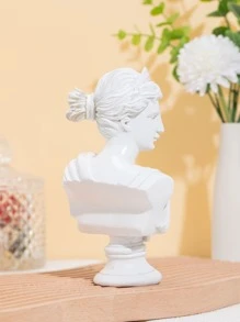 1pc Sculpture Design Decoration Craft - White - View 2