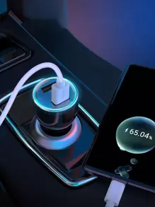 Cargador de coche doble puerto USB - Negro - Ver 1