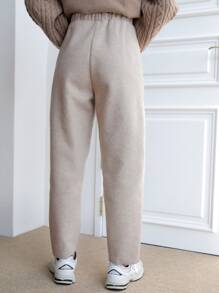 DAZY 高腰接缝细节裤，教师裤秋季，冬季女士正装裤