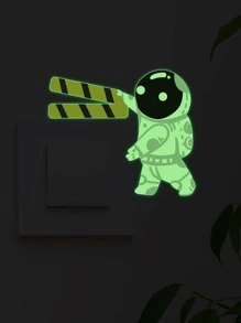 宇航員圖案兒童開關貼紙 - 彩色 - 查看 3