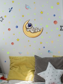 Hình dán phi hành gia in phát sáng - Nhiều màu - Xem 5