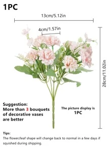 1 bó hoa nhân tạo - Hồng - Xem 3