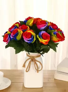 Hoa hồng nhân tạo 1branch - Nhiều màu - Xem 1