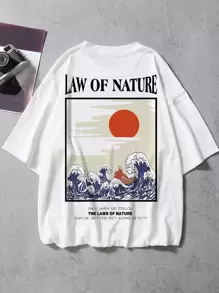 Manfinity EMRG Tops Nam Đồ họa Đường phố - trắng - Xem 3