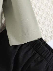 男嬰撞色補丁貼口袋襯衫和褲子 - 彩色 - 查看 5