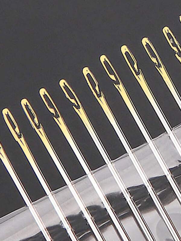 12pcs Blind Needle Elderly Needleside Hole Hand Household Sewing