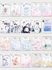 1 pieza Bloc de dibujo con patrón al azar - Multicolor - Ver 5