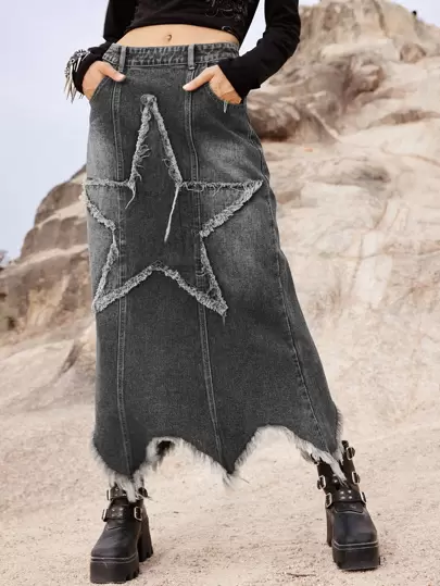 【BAON】Andew raw denim skirt Momotaro 15.7oz. GTB Selvedge Denim Skirt