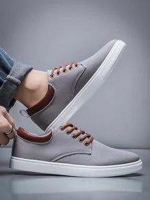 Men's Fashionable & Simple Slip-on Casual Sports Shoes, Non-slip All-season Versatile Style For Students