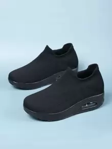 Slip On Rocking Shoes - Black - View 1