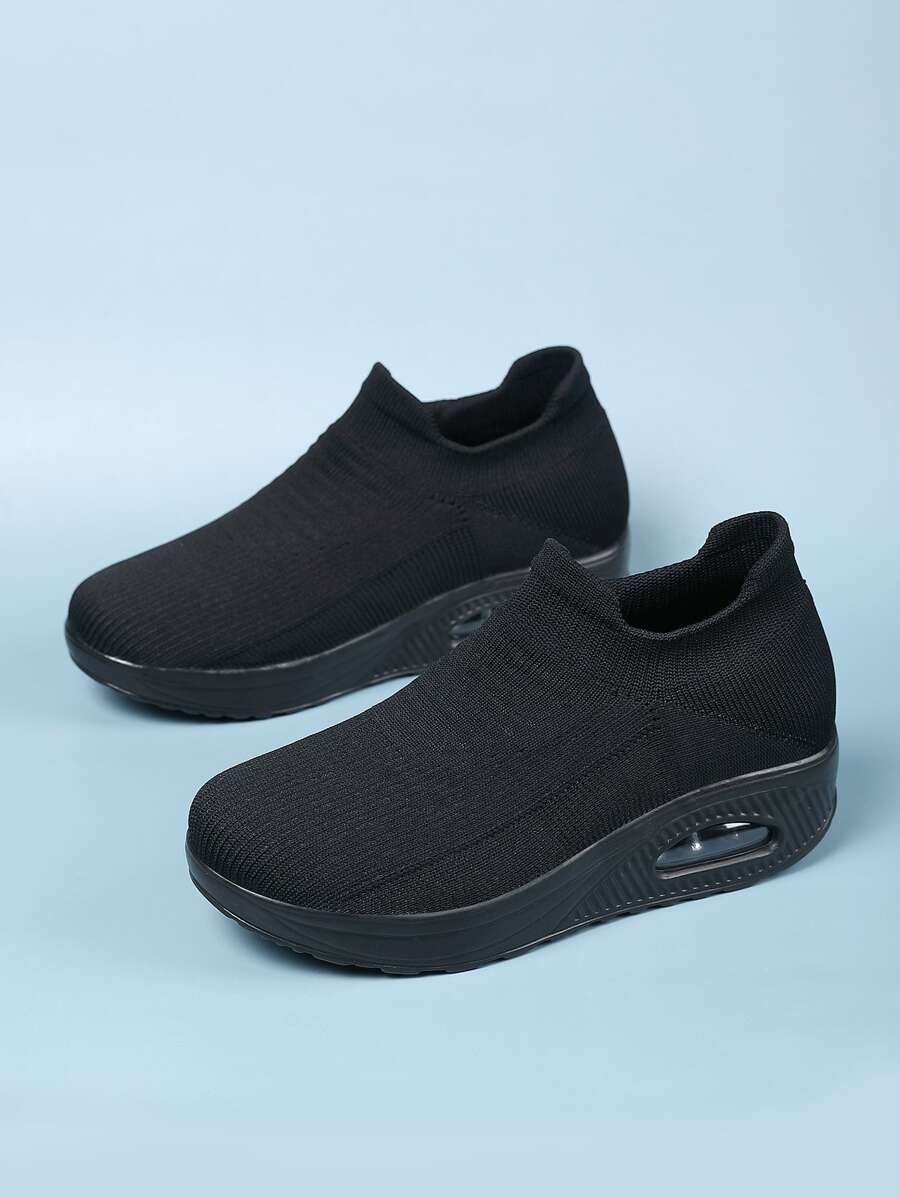 Slip On Rocking Shoes - Black - View 1