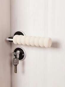 1 pieza unicolor puerta Mando Funda - Beis - Ver 1