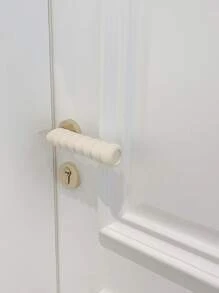 1 pieza unicolor puerta Mando Funda - Beis - Ver 4