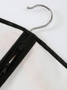 1pc Contrast Binding Clothing Cover - White - View 6