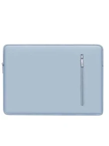 BUBM Túi đựng máy tính xách tay chống nước trơn 16 inch - Màu xanh bụi bặm - Xem 4